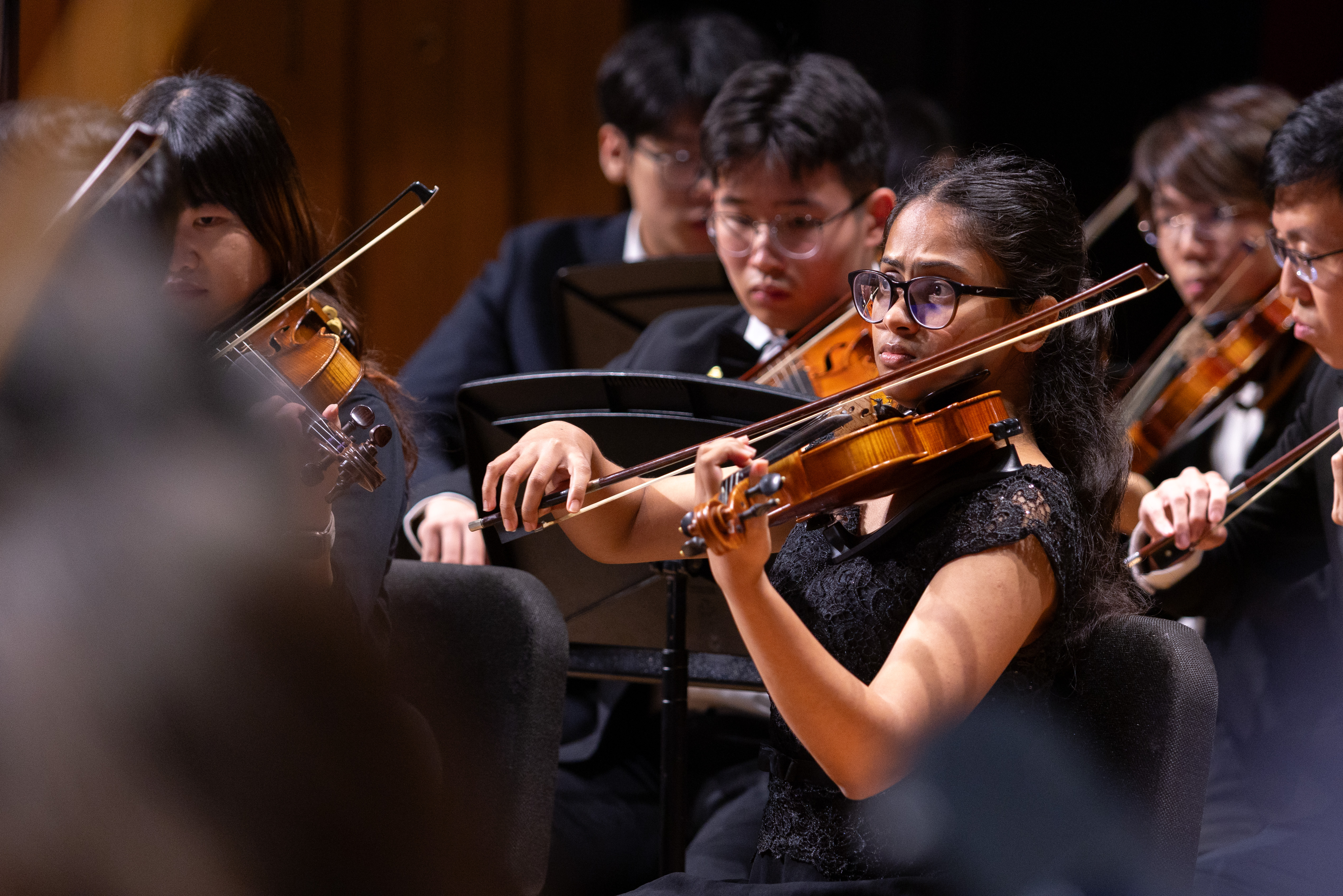 Sashenka playing violin